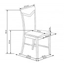 Стул HALMAR CITRONE белый/INARI 23